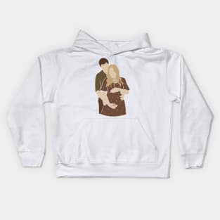 Abstract pregnant vector mother family Illustration Kids Hoodie